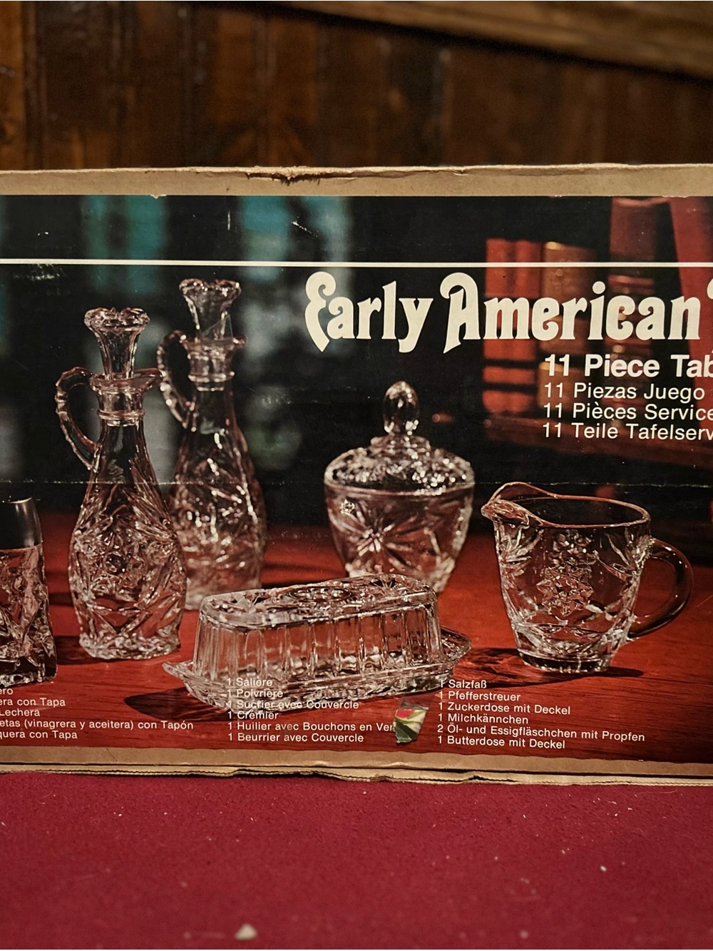 Anchor Hocking Clear Glass Early American 11-Piece Serveware Set